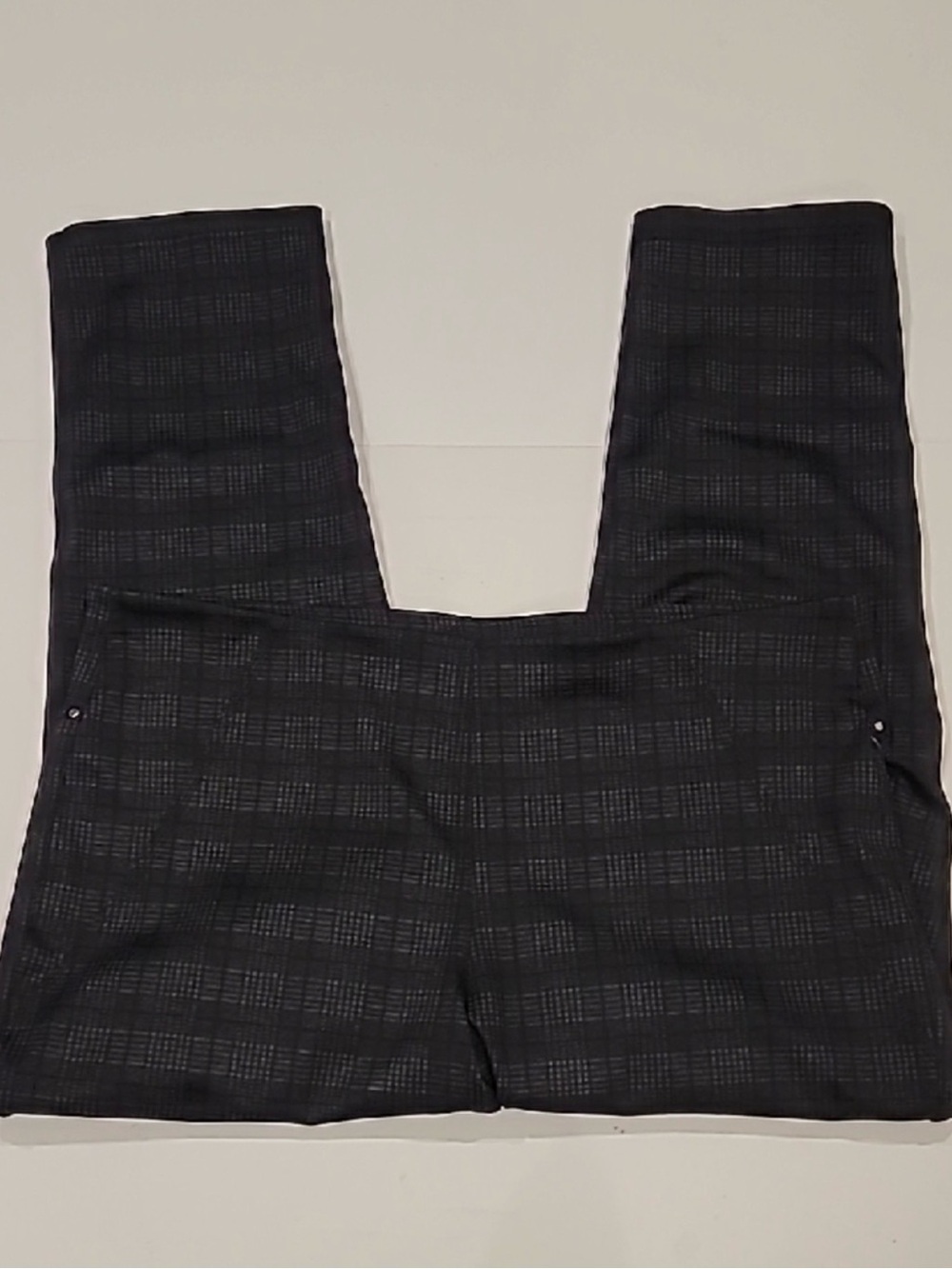 Zac & Rachel Plaid Straight-Leg Pants - Black & Grey-NWT - Picture 3 of 9